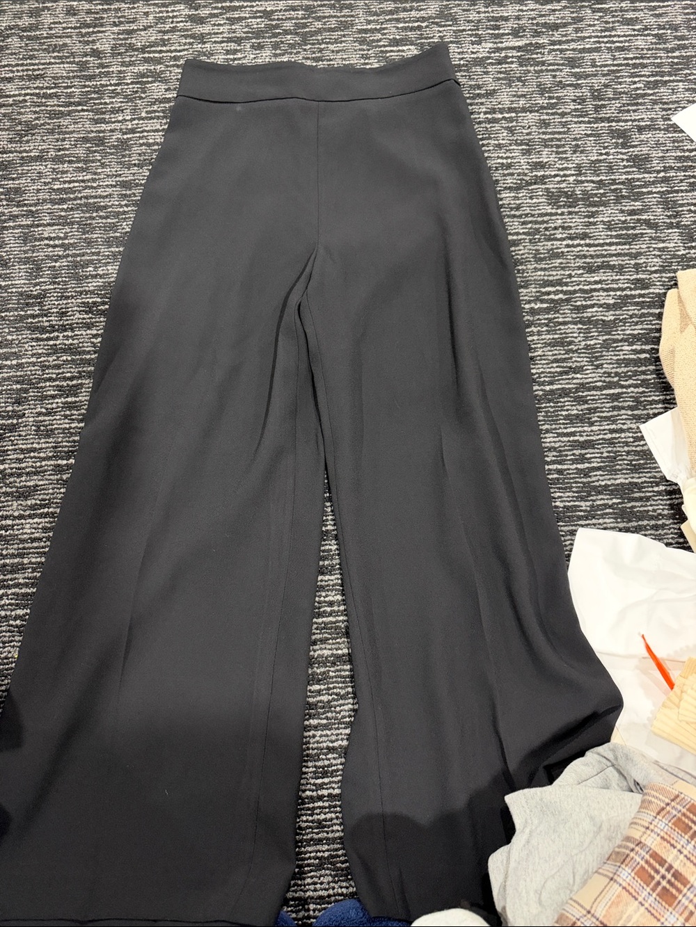 Zara Black Wide-Leg Women's Pants